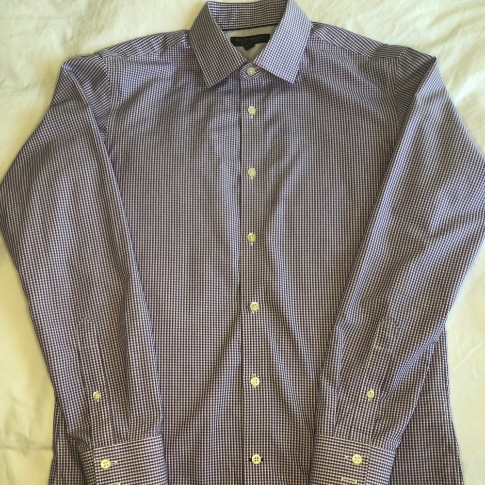 Banana Republic Men’s Purple Formal Long sleeve